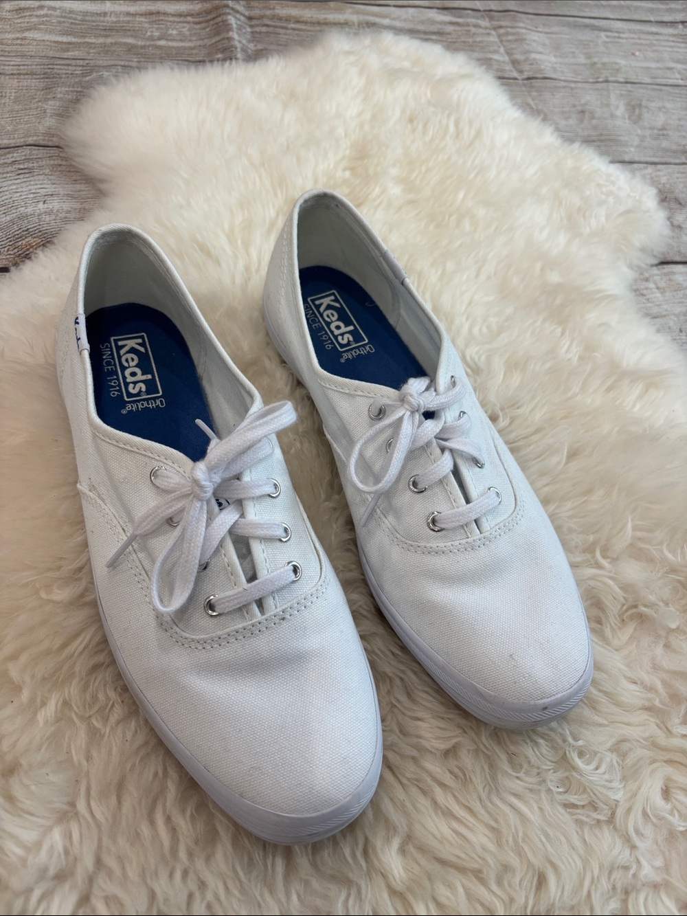 Keds White Canvas Sneakers